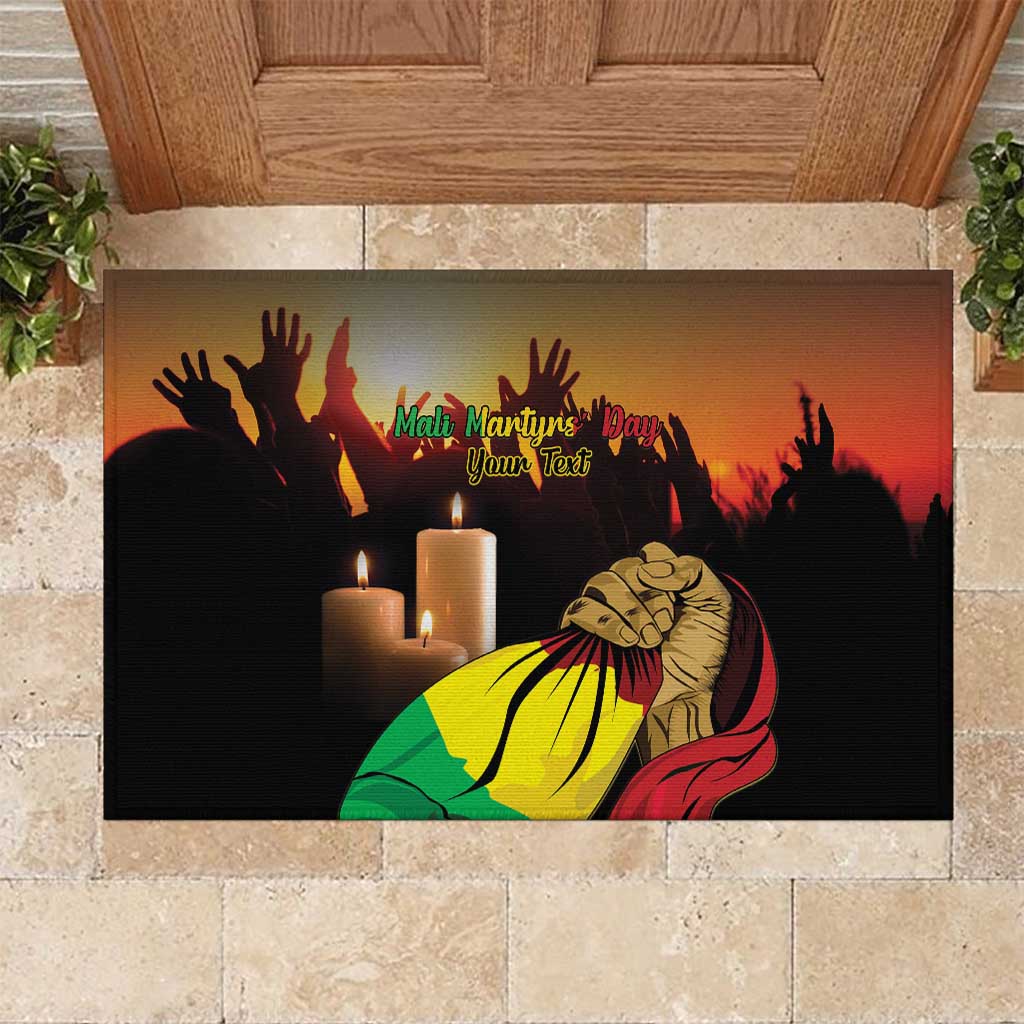 Personalised Mali Martyrs Day Rubber Doormat 26 March