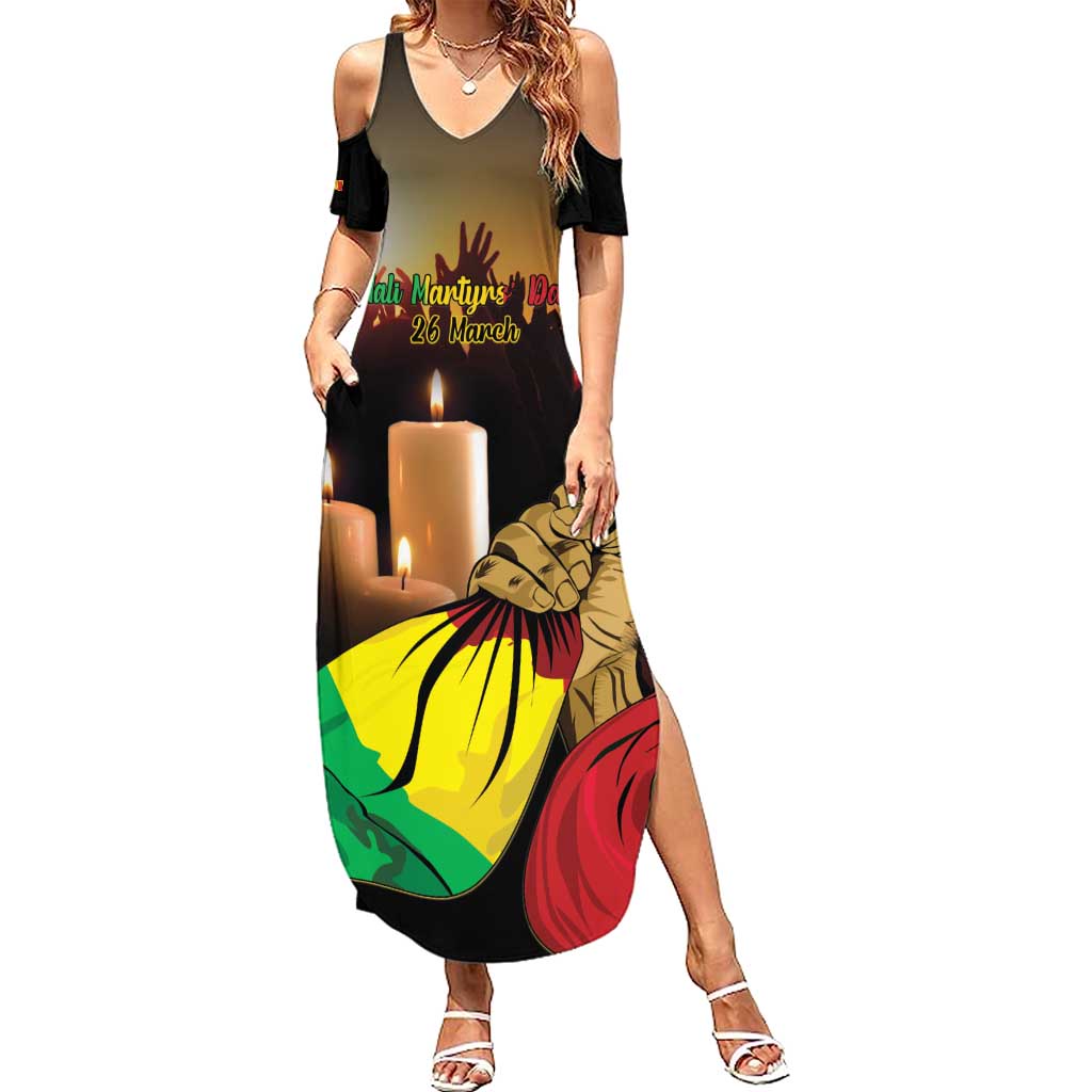 Personalised Mali Martyrs Day Summer Maxi Dress 26 March