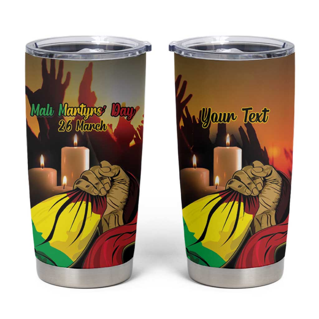 Personalised Mali Martyrs Day Tumbler Cup 26 March