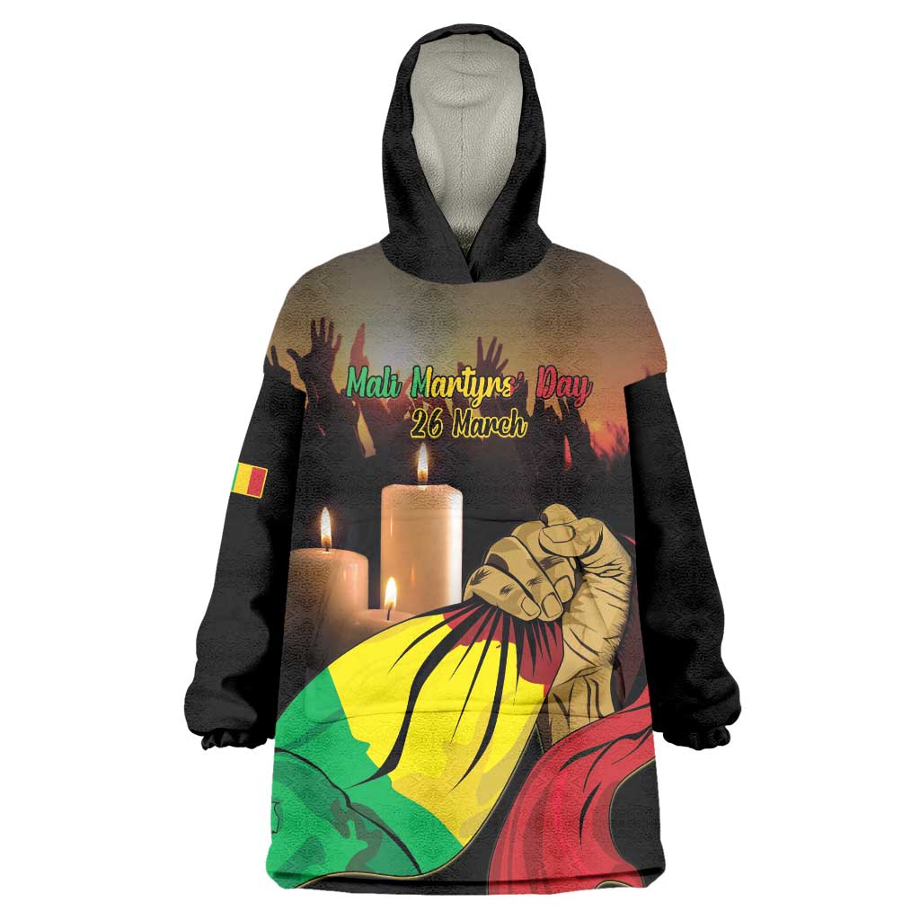 Personalised Mali Martyrs Day Wearable Blanket Hoodie 26 March