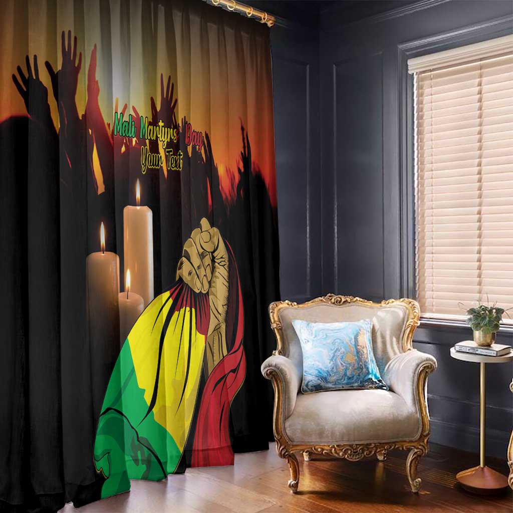 Personalised Mali Martyrs Day Window Curtain 26 March