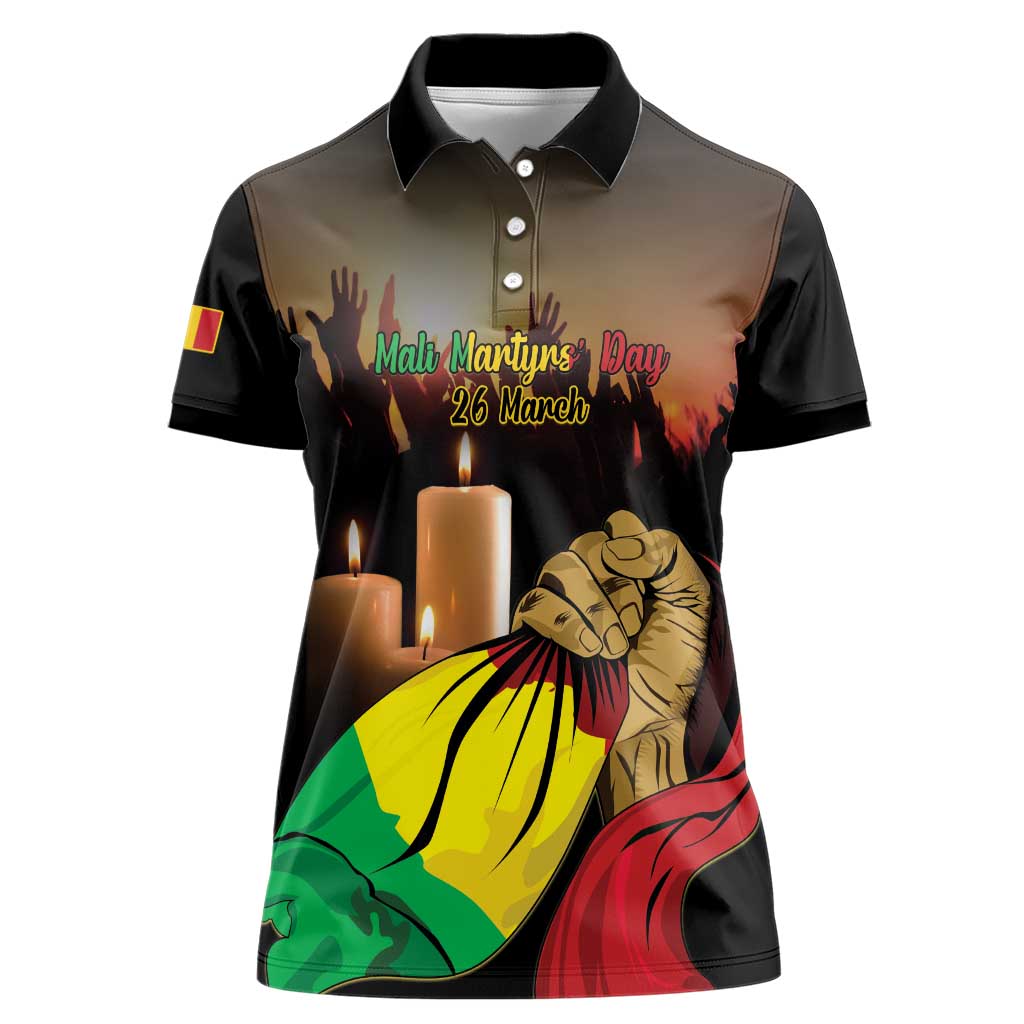 Personalised Mali Martyrs Day Women Polo Shirt 26 March