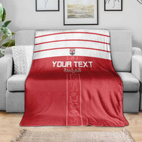 Custom Egypt Football Blanket Yalla Yalla Pharaohs - Red Ver