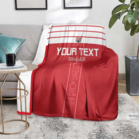 Custom Egypt Football Blanket Yalla Yalla Pharaohs - Red Ver