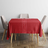 Custom Egypt Football Tablecloth Yalla Yalla Pharaohs - Red Ver