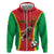 Custom Guinea-Bissau Football Zip Hoodie Vamos Djurtus