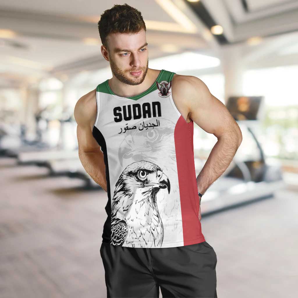 Custom Sudan Football Men Tank Top Yalla Falcons of Jediane