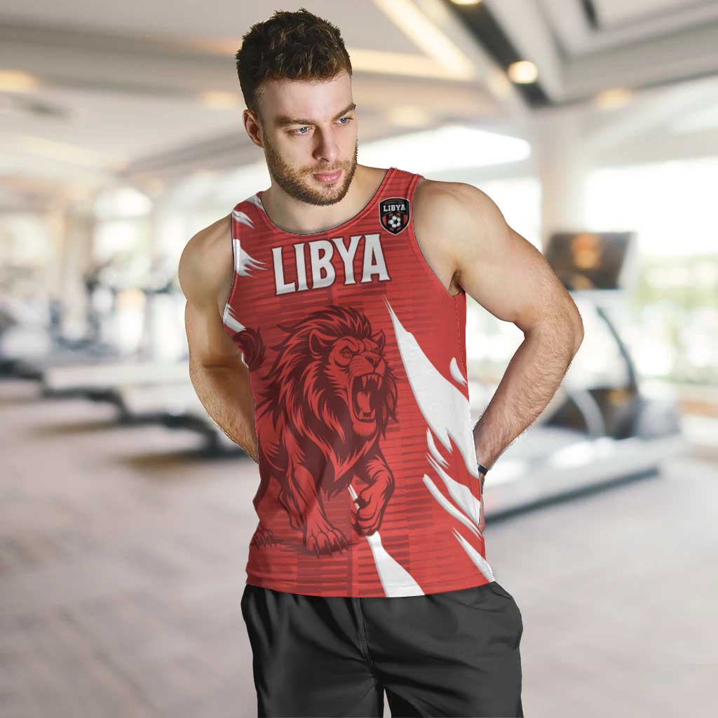 Custom Libya Football Men Tank Top Forza Libya