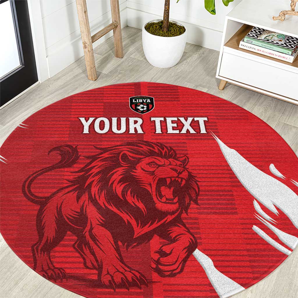 Custom Libya Football Round Carpet Forza Libya