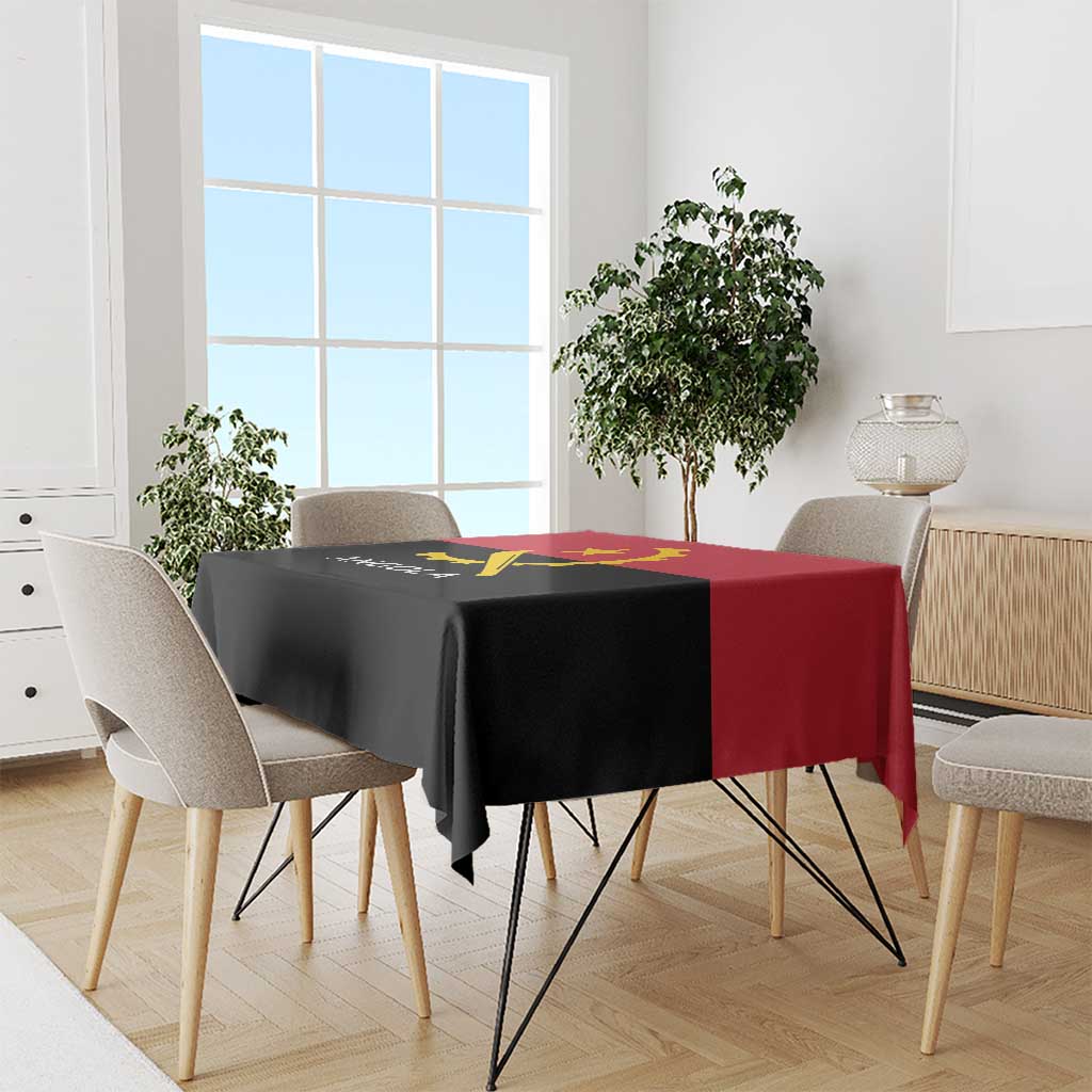 Angola Country Flag Tablecloth Virtus Unita Fortior