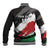 Custom Kenya Rugby Sevens Baseball Jacket African Pattern - Grunge Style - Wonder Print Shop