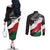 Custom Kenya Rugby Sevens Couples Matching Off The Shoulder Long Sleeve Dress and Long Sleeve Button Shirt African Pattern - Grunge Style