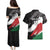 Custom Kenya Rugby Sevens Couples Matching Puletasi and Hawaiian Shirt African Pattern - Grunge Style - Wonder Print Shop