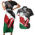 Custom Kenya Rugby Sevens Couples Matching Short Sleeve Bodycon Dress and Hawaiian Shirt African Pattern - Grunge Style - Wonder Print Shop