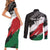 Custom Kenya Rugby Sevens Couples Matching Short Sleeve Bodycon Dress and Long Sleeve Button Shirt African Pattern - Grunge Style - Wonder Print Shop