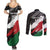 Custom Kenya Rugby Sevens Couples Matching Summer Maxi Dress and Long Sleeve Button Shirt African Pattern - Grunge Style - Wonder Print Shop