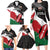 Custom Kenya Rugby Sevens Family Matching Long Sleeve Bodycon Dress and Hawaiian Shirt African Pattern - Grunge Style - Wonder Print Shop