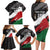 Custom Kenya Rugby Sevens Family Matching Long Sleeve Bodycon Dress and Hawaiian Shirt African Pattern - Grunge Style - Wonder Print Shop