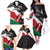 Custom Kenya Rugby Sevens Family Matching Off The Shoulder Long Sleeve Dress and Hawaiian Shirt African Pattern - Grunge Style - Wonder Print Shop