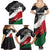 Custom Kenya Rugby Sevens Family Matching Summer Maxi Dress and Hawaiian Shirt African Pattern - Grunge Style - Wonder Print Shop