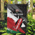 Custom Kenya Rugby Sevens Garden Flag African Pattern - Grunge Style - Wonder Print Shop