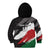 Custom Kenya Rugby Sevens Kid Hoodie African Pattern - Grunge Style - Wonder Print Shop