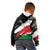 Custom Kenya Rugby Sevens Kid Hoodie African Pattern - Grunge Style - Wonder Print Shop