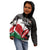 Custom Kenya Rugby Sevens Kid Hoodie African Pattern - Grunge Style - Wonder Print Shop