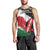 Custom Kenya Rugby Sevens Men Tank Top African Pattern - Grunge Style - Wonder Print Shop