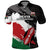 Custom Kenya Rugby Sevens Polo Shirt African Pattern - Grunge Style - Wonder Print Shop