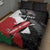 Custom Kenya Rugby Sevens Quilt Bed Set African Pattern - Grunge Style - Wonder Print Shop