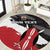 Custom Kenya Rugby Sevens Round Carpet African Pattern - Grunge Style