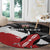 Custom Kenya Rugby Sevens Round Carpet African Pattern - Grunge Style