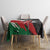 Custom Kenya Rugby Sevens Tablecloth African Pattern - Grunge Style - Wonder Print Shop