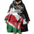 Custom Kenya Rugby Sevens Wearable Blanket Hoodie African Pattern - Grunge Style - Wonder Print Shop