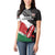 Custom Kenya Rugby Sevens Women Polo Shirt African Pattern - Grunge Style - Wonder Print Shop