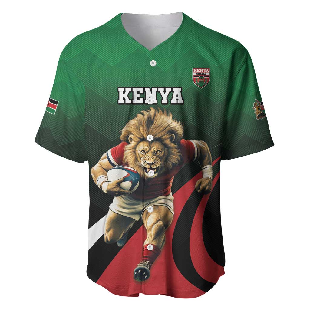 Kenya Rugby Custom Baseball Jersey Go Simbas