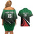 Kenya Rugby Custom Couples Matching Off Shoulder Short Dress and Hawaiian Shirt Go Simbas - Wonder Print Shop