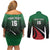 Kenya Rugby Custom Couples Matching Off Shoulder Short Dress and Long Sleeve Button Shirt Go Simbas - Wonder Print Shop