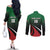 Kenya Rugby Custom Couples Matching Off The Shoulder Long Sleeve Dress and Long Sleeve Button Shirt Go Simbas