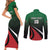 Kenya Rugby Custom Couples Matching Short Sleeve Bodycon Dress and Long Sleeve Button Shirt Go Simbas - Wonder Print Shop