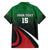 Kenya Rugby Custom Family Matching Off The Shoulder Long Sleeve Dress and Hawaiian Shirt Go Simbas - Wonder Print Shop