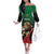 Kenya Rugby Custom Family Matching Off The Shoulder Long Sleeve Dress and Hawaiian Shirt Go Simbas - Wonder Print Shop