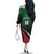 Kenya Rugby Custom Family Matching Off The Shoulder Long Sleeve Dress and Hawaiian Shirt Go Simbas - Wonder Print Shop