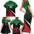 Kenya Rugby Custom Family Matching Short Sleeve Bodycon Dress and Hawaiian Shirt Go Simbas - Wonder Print Shop