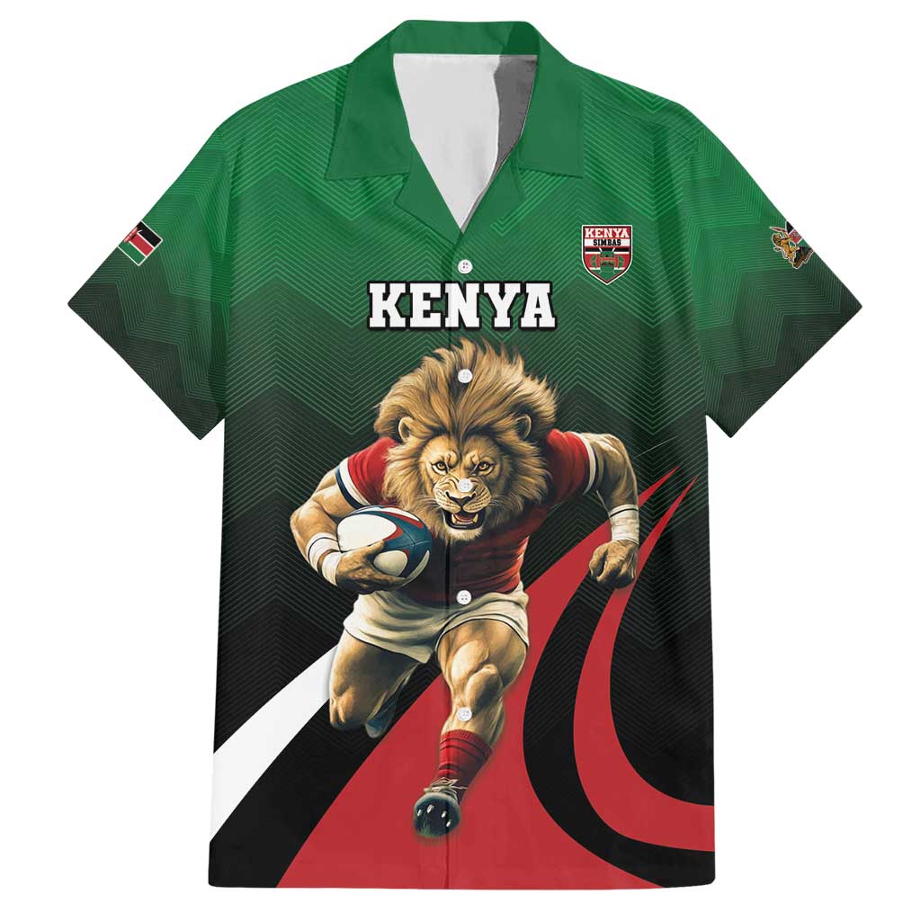 Kenya Rugby Custom Hawaiian Shirt Go Simbas