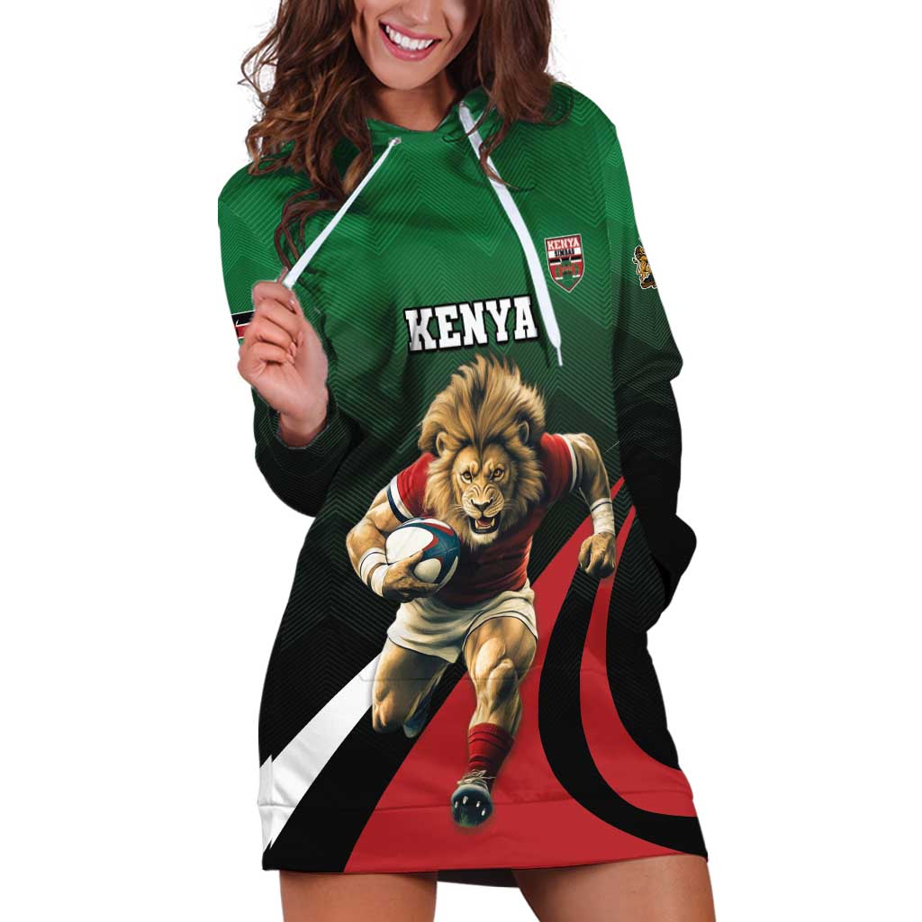 Kenya Rugby Custom Hoodie Dress Go Simbas