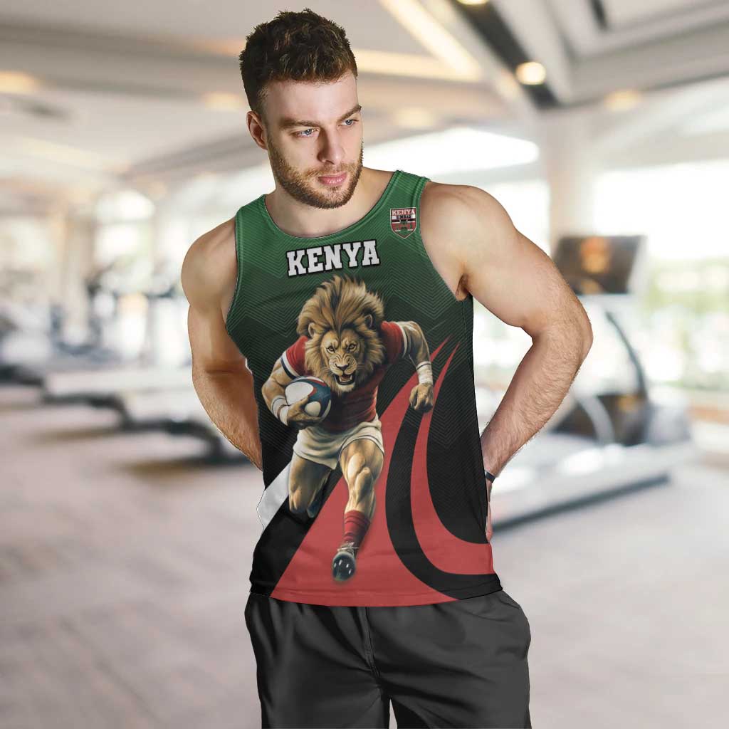 Kenya Rugby Custom Men Tank Top Go Simbas - Wonder Print Shop