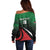 Kenya Rugby Custom Off Shoulder Sweater Go Simbas - Wonder Print Shop