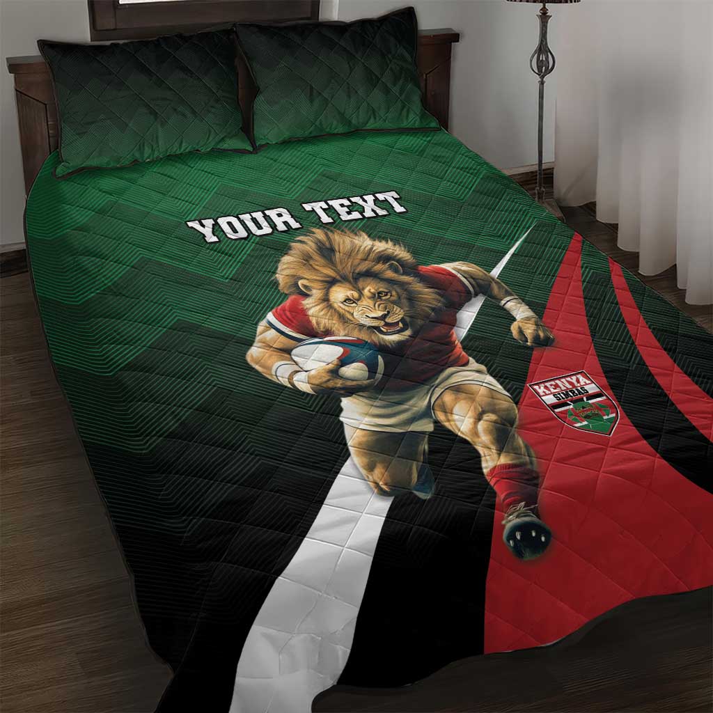 Kenya Rugby Custom Quilt Bed Set Go Simbas - Wonder Print Shop